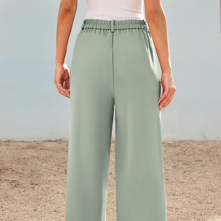 Casual Straight Pants in effen kleur