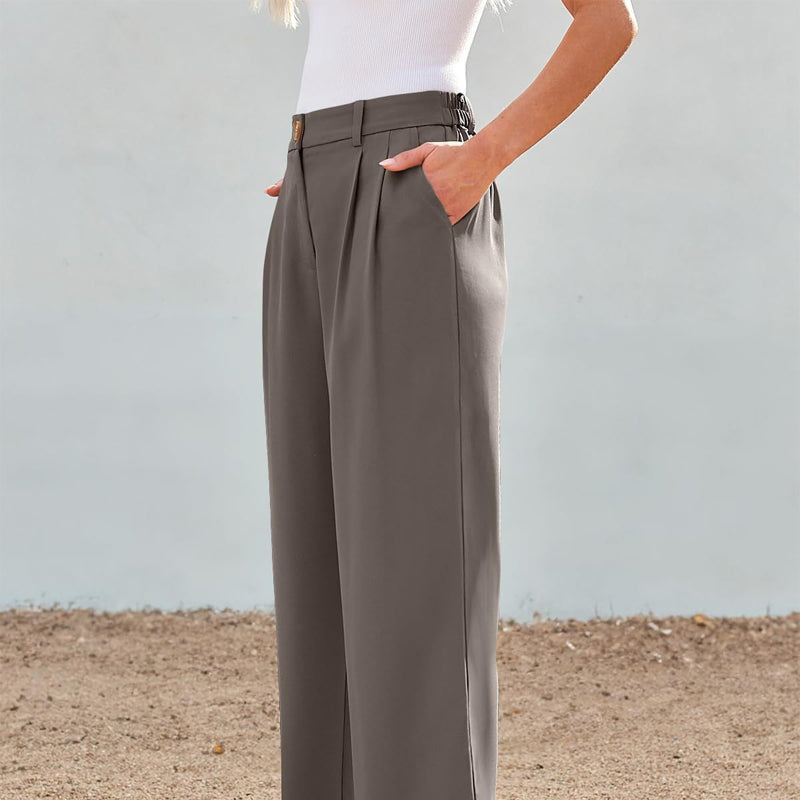 Casual Straight Pants in effen kleur
