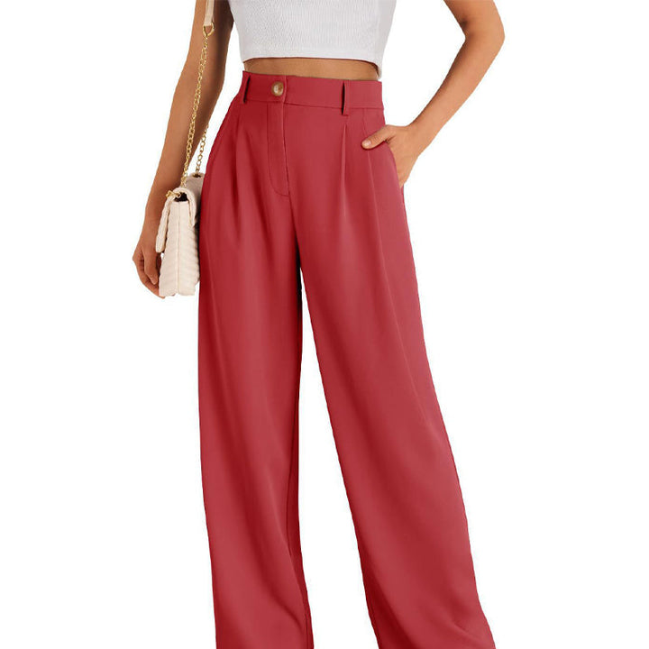 Casual Straight Pants in effen kleur