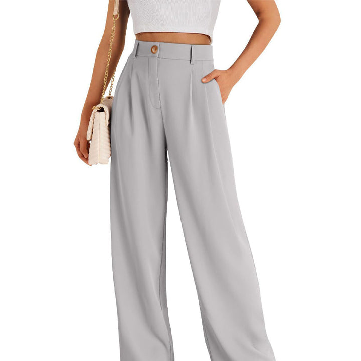 Casual Straight Pants in effen kleur