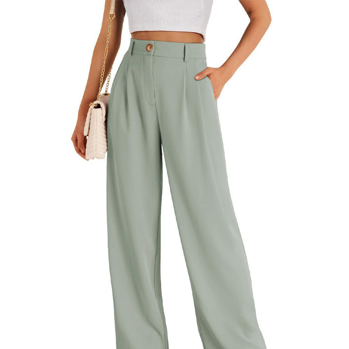 Casual Straight Pants in effen kleur