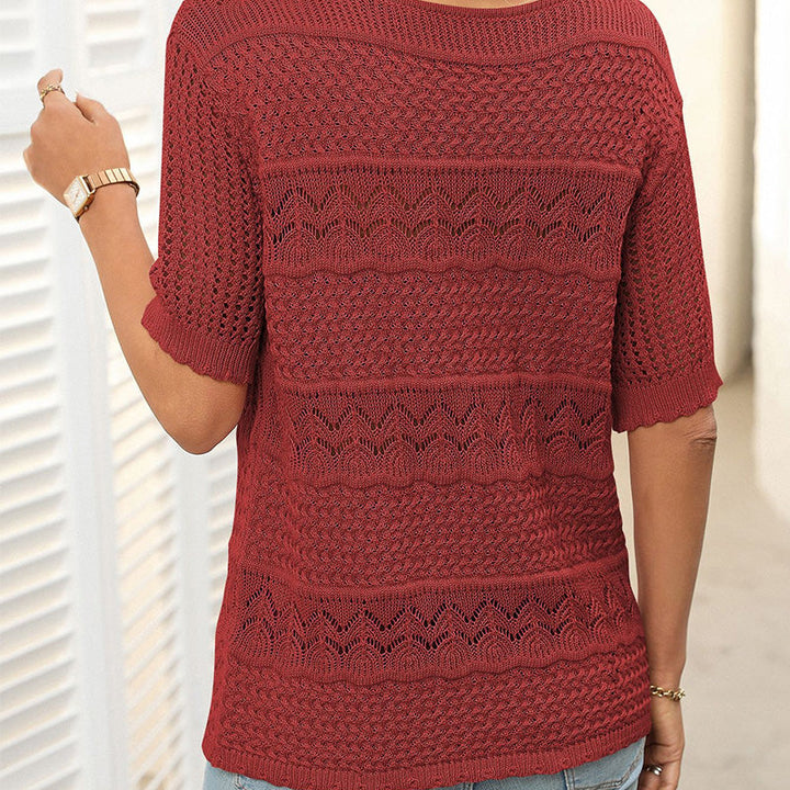 Dames top met korte mouwen