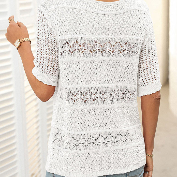 Dames top met korte mouwen