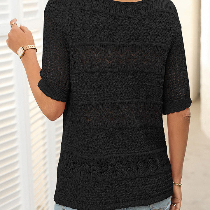 Dames top met korte mouwen