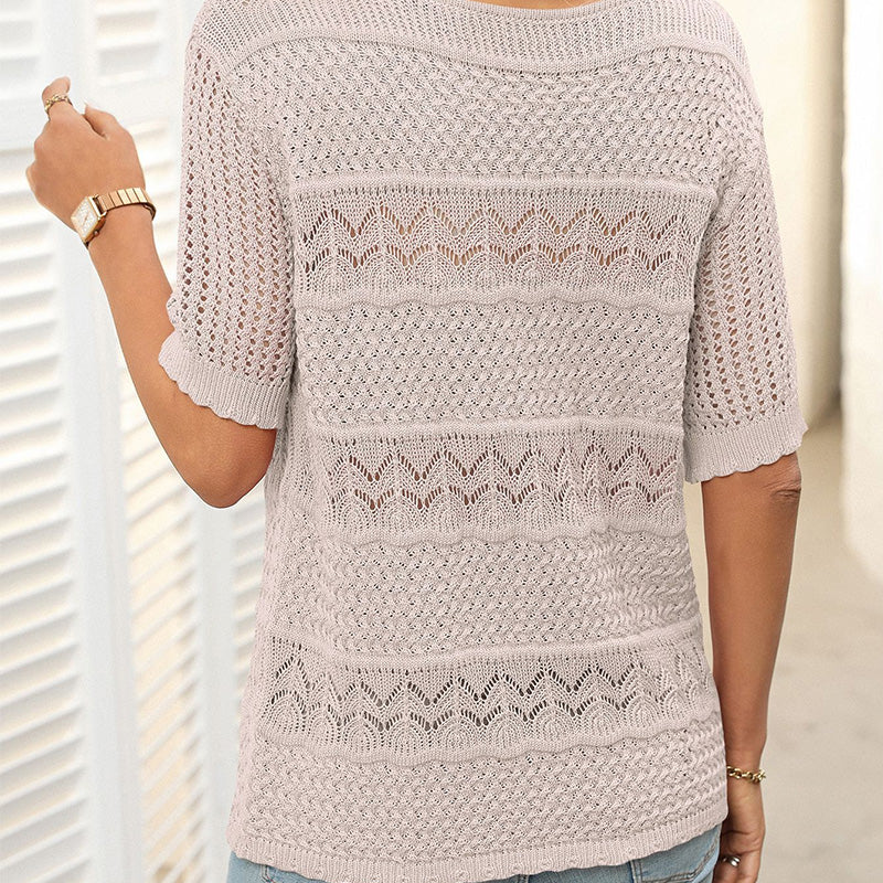 Dames top met korte mouwen
