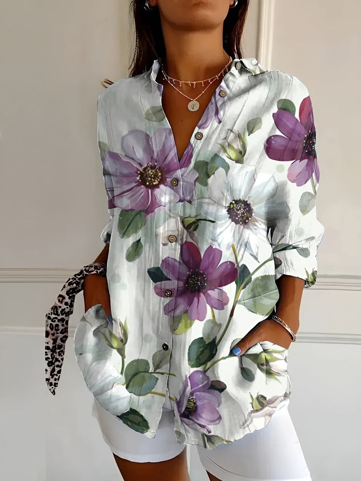 Makeloos Elegante Blouse met Knopen